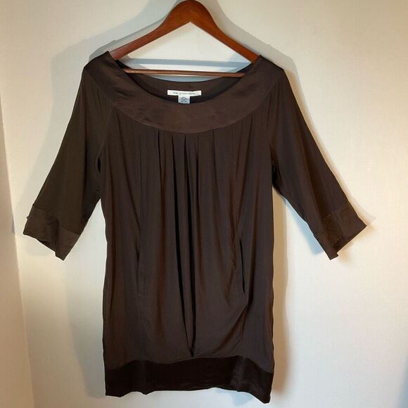 Diane Von Furstenberg Peggy Dress, 6. Chocolate brown. Pockets! - Picture 7 of 16